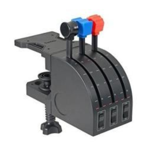 LOGITECH G SAITEK PRO LEVE ASSIALI PER QUADRANTE ACCELERATORE DI VOLO PROFESSIONALE 9 ?COMANDI PROGRAMMABILI 3 LEVE EXTRA BASE MONTAGGIO REGOLABILE 3 INTERRUTTORI A 2 VIE USB PC